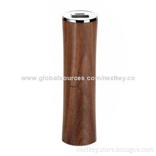 Wooden Power Bank with 2,600mAh Capacity and 5V/2.1A OutputNew